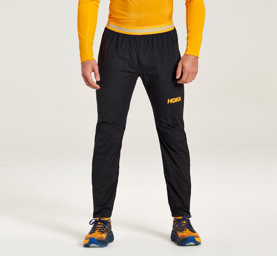 Hoka One One Wind - Men Pants - Black,Australia PFR-391287